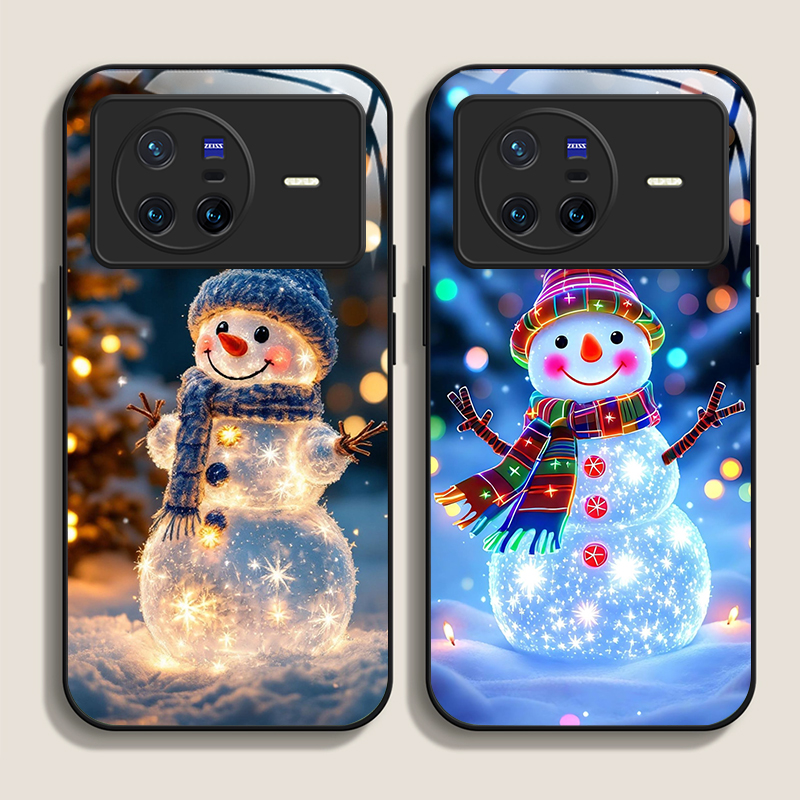 Oppo Find X8 - Cute Winter Christmas Snowman Pattern Tempered