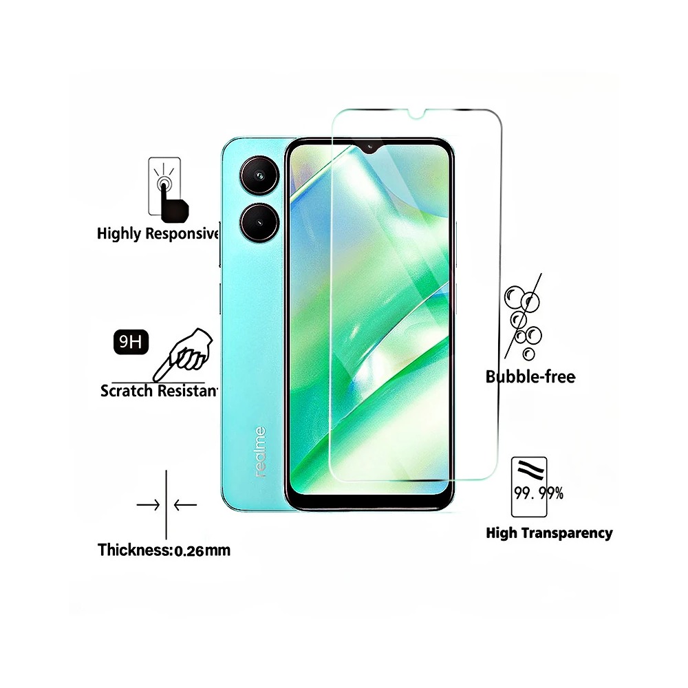 4PCS Tempered Glass For Realme - огляд і ціна Realme C67
